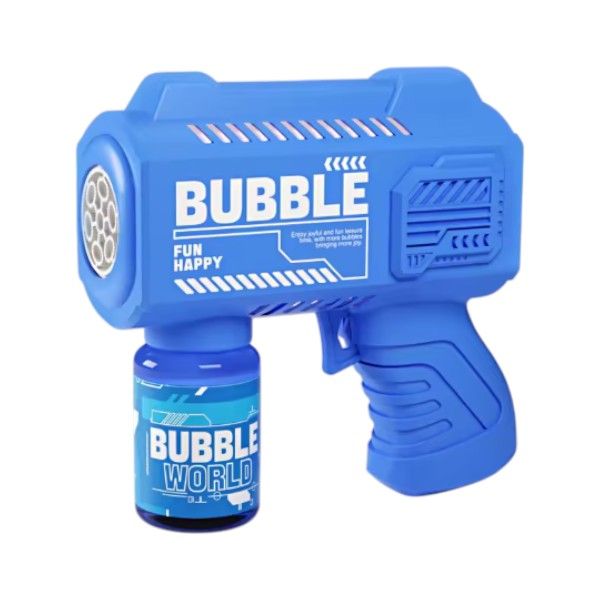 Vibrant Blue Automatic Bubble Gun - Blue