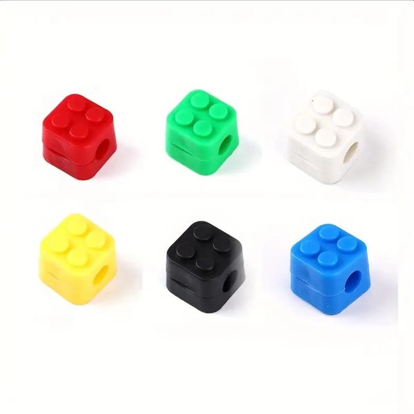 6pcs Colourful Building Block Cable Organiser Clips - Holders for Cables