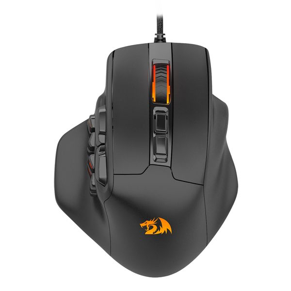 Redragon AATROX 6200DPI 15-Button RGB Gaming Mouse - Black