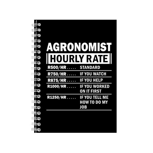 Agronomist Wire Bound Notebook, Gift Idea Writing Books Notepad