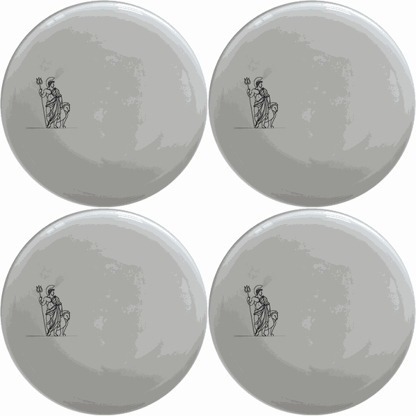 Mythology Roman Gods Dinner Plate Set of 4 - Range 28