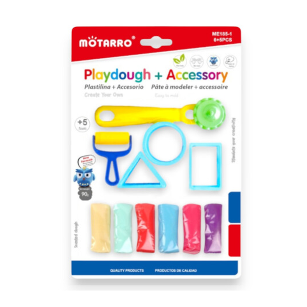 Motarro Playdough And Accessory 6+5PCS