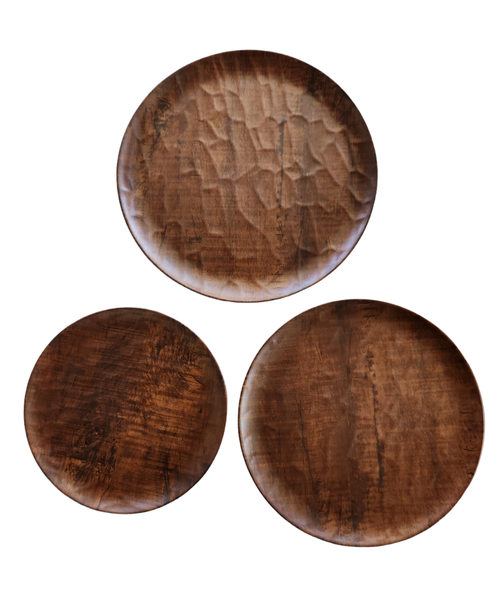 Round 12pc Dinner Set Melamine Chest Nut -Table Essentials-Crockerycentre