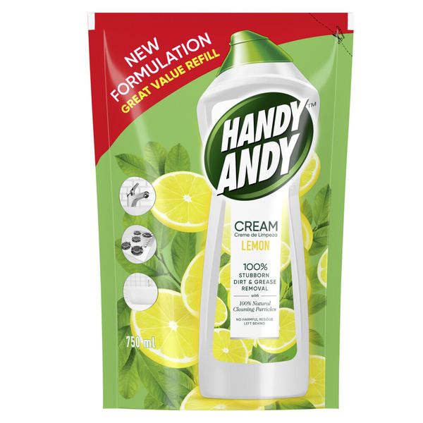 Handy Andy Lemon Fresh Multipurpose Cleaning Cream Refill 750ml