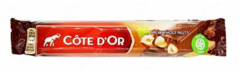 Cote D'Or Milk Wholenuts Chocolate Bar 45g