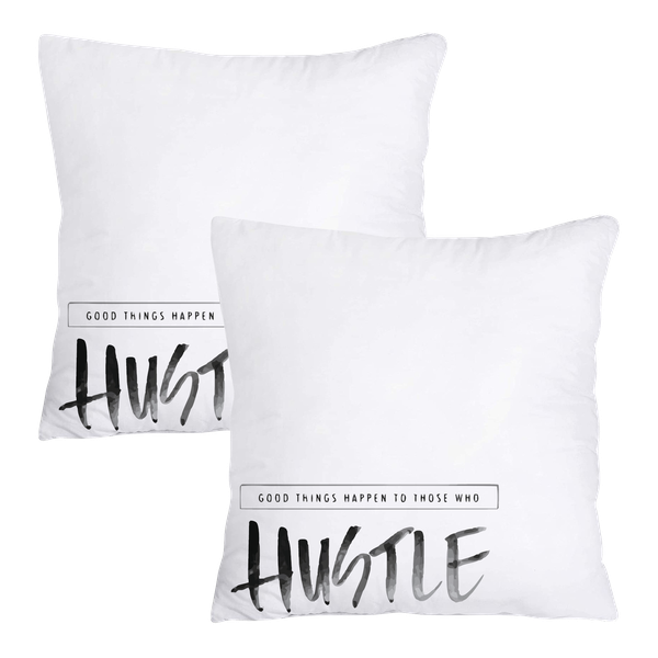 Scatter Cushion Cover Set - Good Things Happen To Those Who Hustle