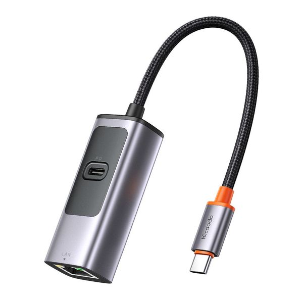 Mcdodo 2-1 USB C To RJ45 + Type C Power 100w Dongle Hub