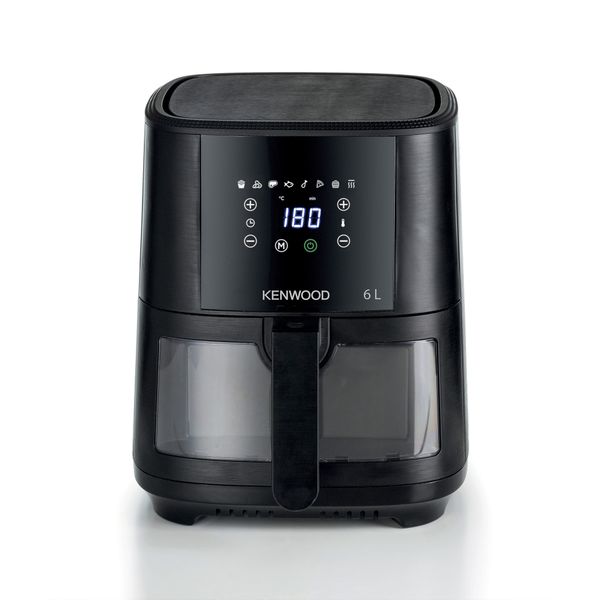 Kenwood - 6Litre Basket Air Fryer + Grill with Window - HFG60.000BK