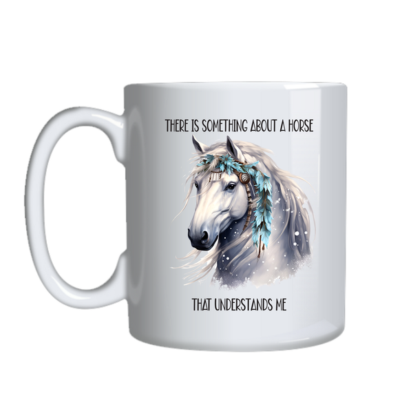Something about a horse Coffee Mugs for Lovers Trendy Graphic Cup 021