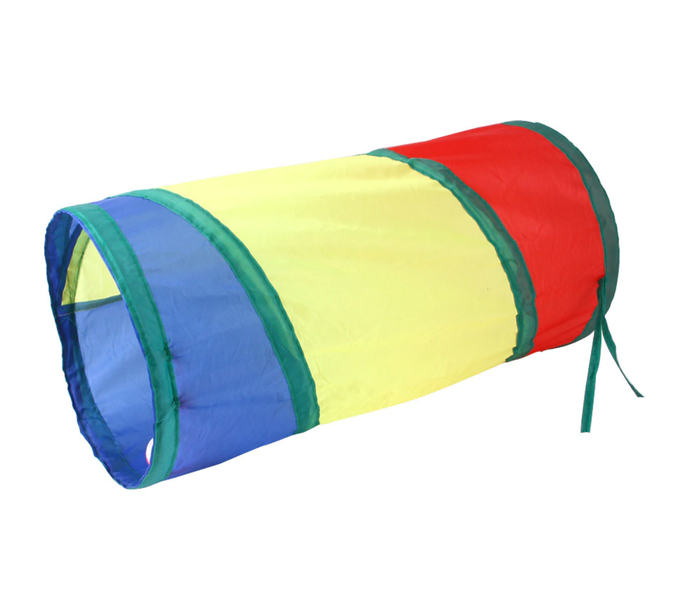 2 -Way Rainbow Collapsible Tunnel Toy For Cats