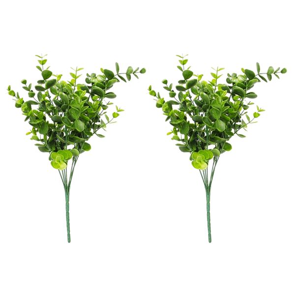 Beautiful Artificial Eucalyptus Leaf Bunch - 50cm - 2 Pack