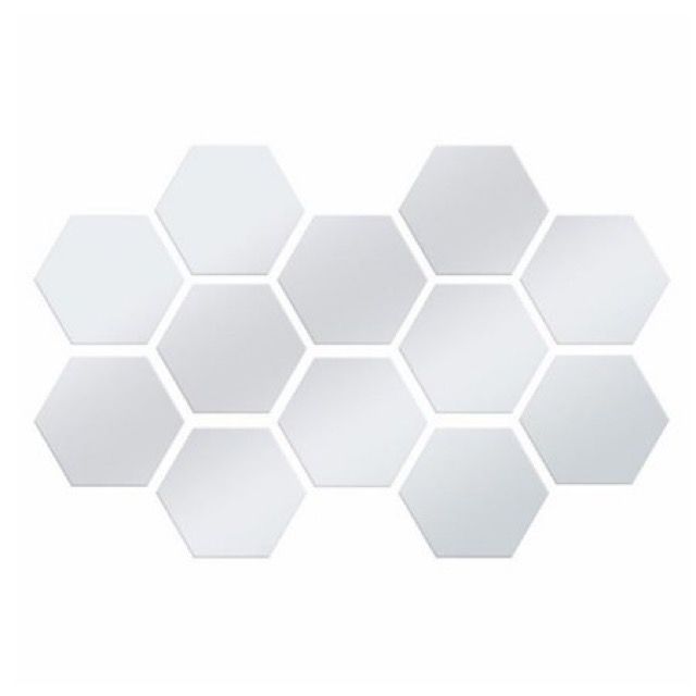 DIY Wall Stickers Acrylic Hexagonal 3D Mirror Wall Sticker Buy Online