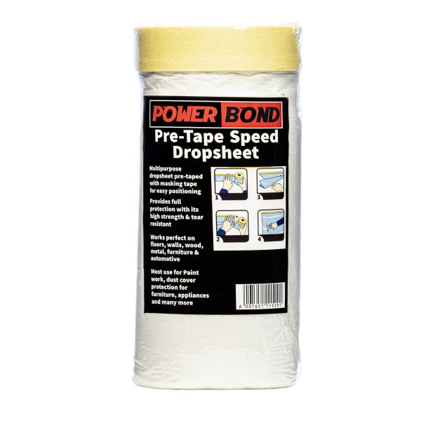 Powerbond Pre-Tape Drop Sheet 1.1Mx30M