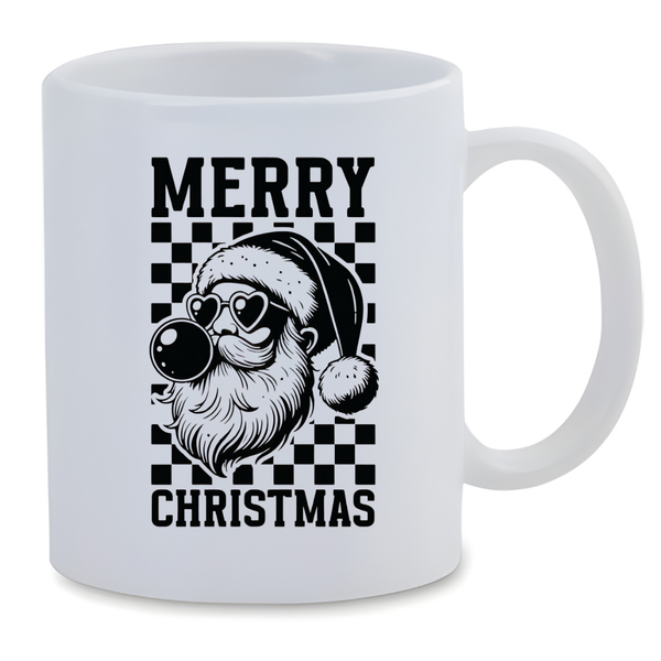 White Ceramic Mug 350ml - Santa Merry Christmas