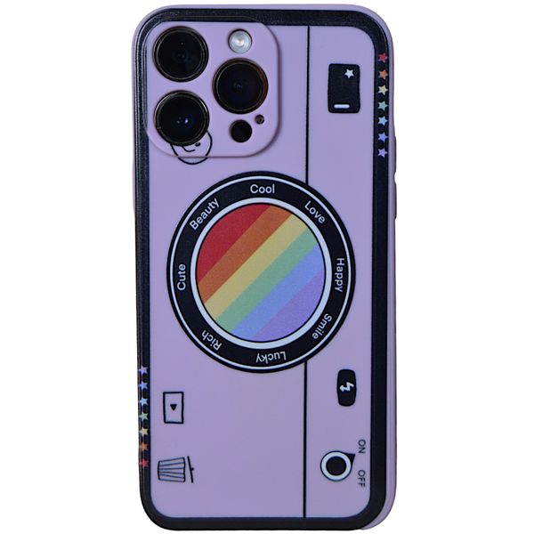 Purple - Phone Case with Camera Print - Iphone 15 Pro Max
