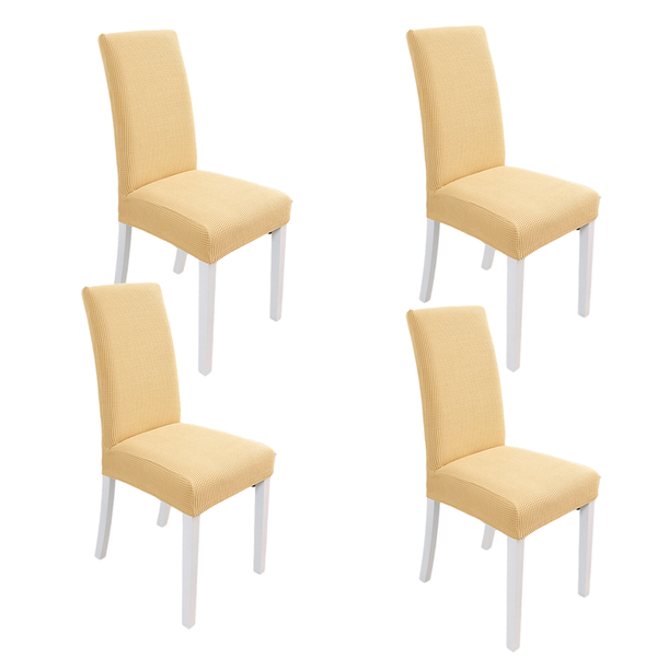 Topika - Dining Stretch Chair Covers Set of 4, Durable Elastic Slipcovers