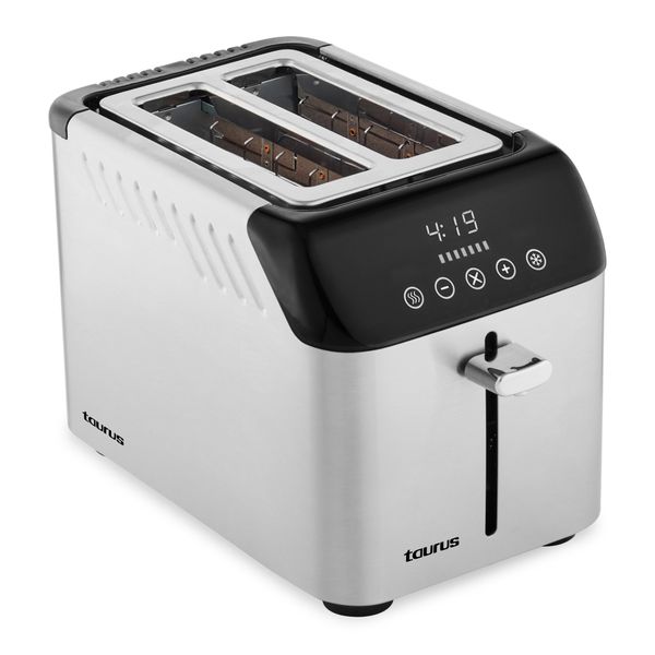 Taurus - Toaster 2 Slice Stainless Steel Digital Touch 925W "My Toast Digi