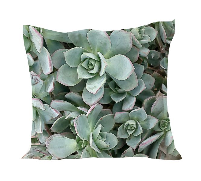 I Love it Here - Succulent Green Cushion cover
