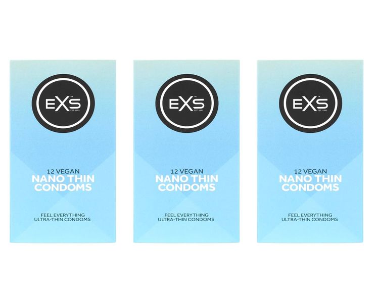 3 x 12 Pack Exs Nano Thin Condoms (36 Condoms)