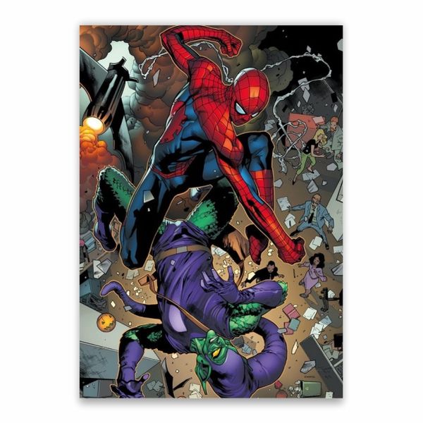 Spider-Man Punches Green Goblin Poster - A1