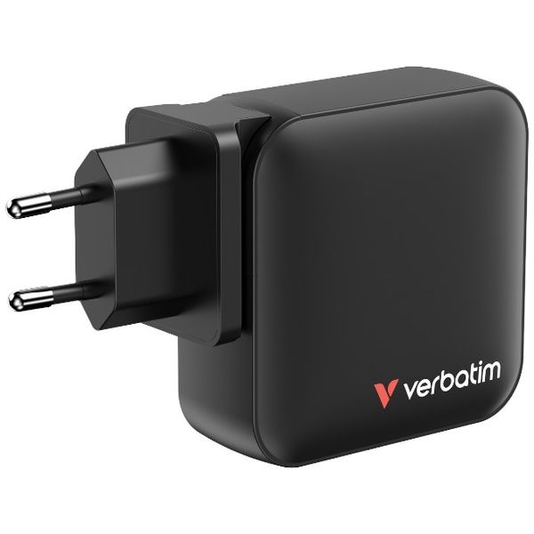 Verbatim Mini GaN Charger 165W 4-Port USB-C/USB-A Travel Adapter