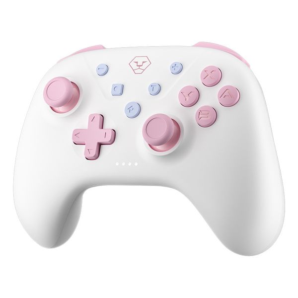 Cute Pink-White/Pastel Blue Wireless Game Controller | PC Compatible