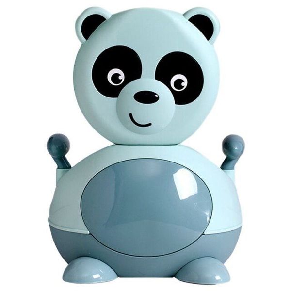 Baby Potty Trainer Panda Design - Cyan