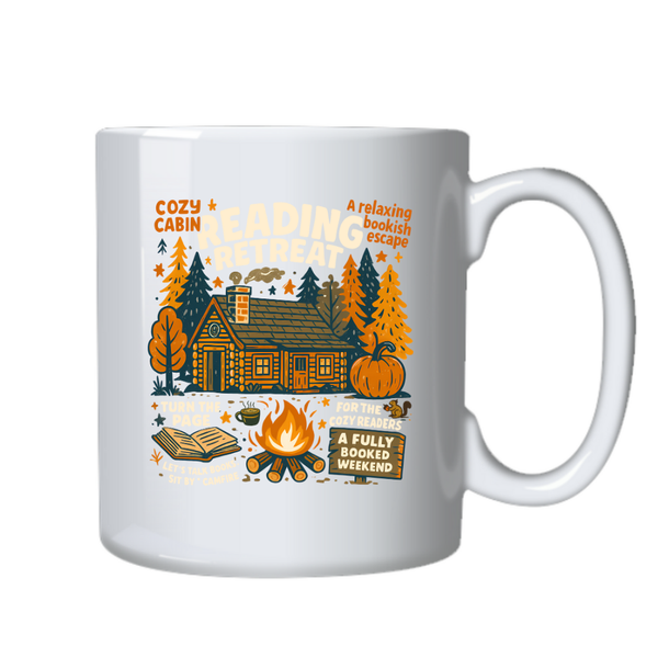 Reading Retreat Fantasy Fiction Novel Book Reader Mug Christmas Gift 402