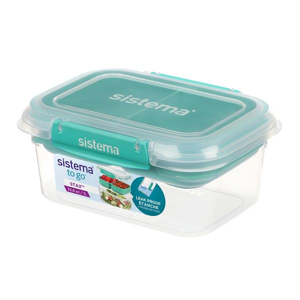 Sistema 1L Stax To Go - Teal