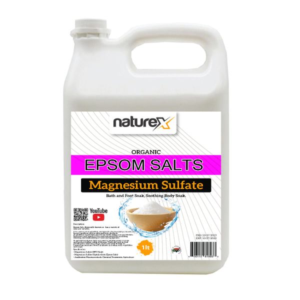 Naturex Epsom Salts (Magnesium Sulfate) - 1L