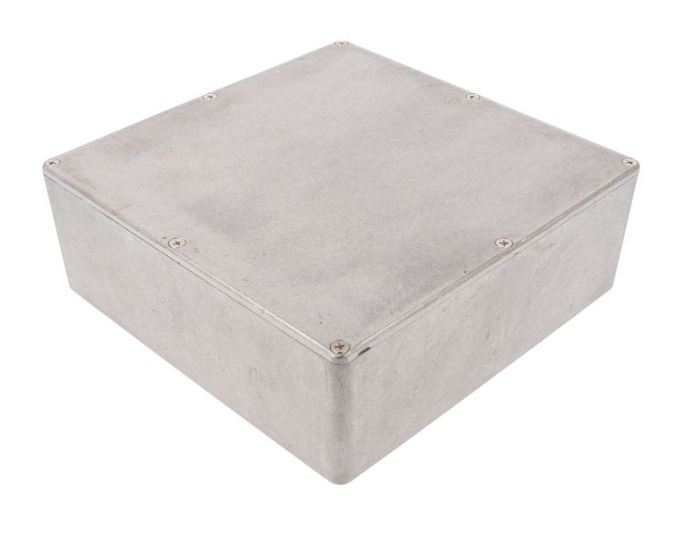 1590F Diecast Aluminium Multipurpose Enclosure Unpainted 188x188x66mm