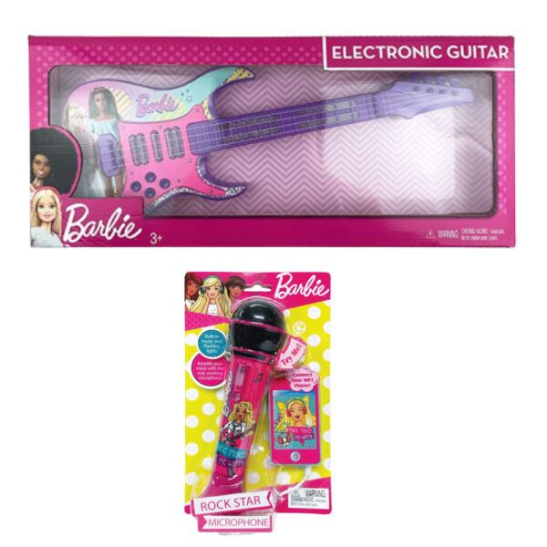 Barbie Singing Star Microphone &amp; Electronic Guitar