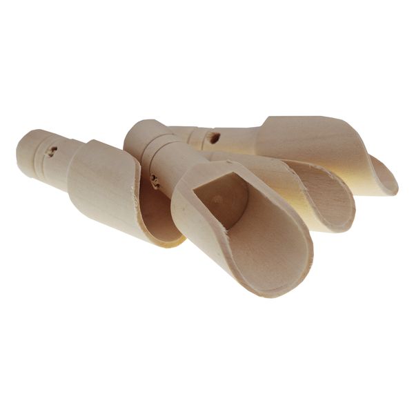 Regent Disposable Wooden Mini Scoops 4Pieces - 75x20mm