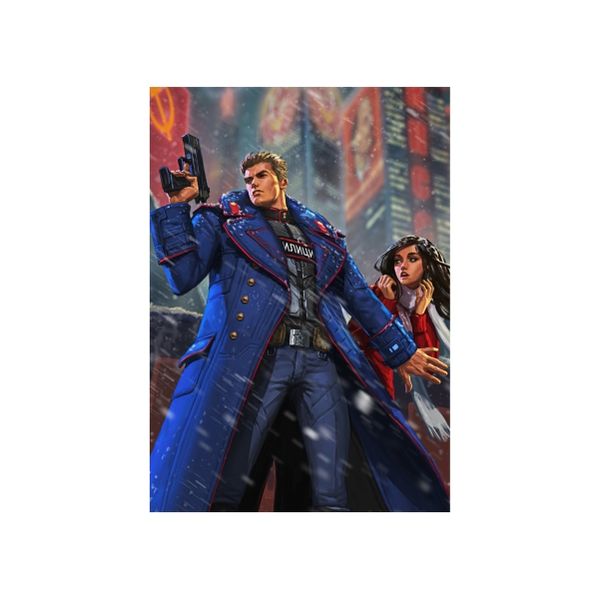 Cyber Police Blue - A1 poster