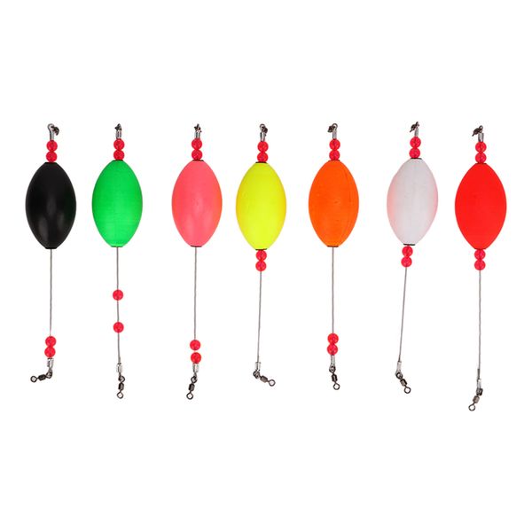 7 Pieces Lightweight Bright Color Long Cast Floats