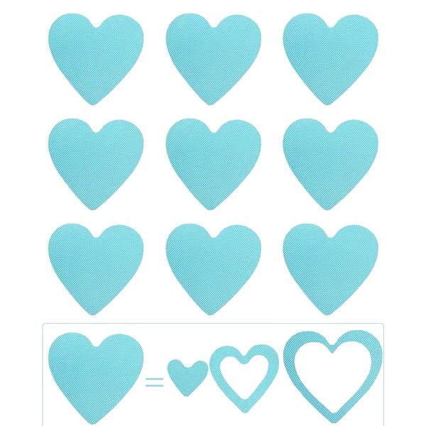 30 pieces of Creative Love Shape Bathroom Anti-Slip Stickers