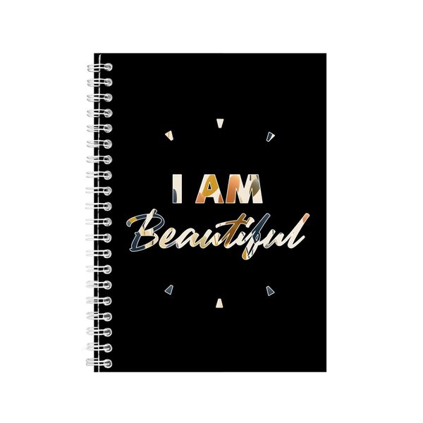 Beautiful A5 Notebook Spiral Lined Motivational Sayings Graphic Notepad 248