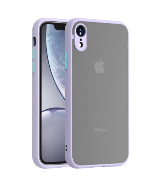 Rappid Shockproof Hybrid Thin Translucent Case Cover for iPhone XR - Blue