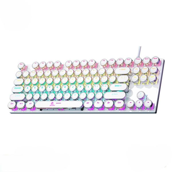 JK-939 Wired RGB Mechanical Gaming Keyboard 87 Keys Full Size Plug&amp;Play