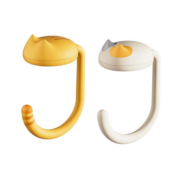 Multi Purpose Cat Desk Hooks No Drill Hangers For Backpacks Keys Suitable