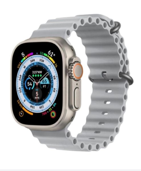 Versatile Smart Watch with Silicone and Stainless-Steel Bands