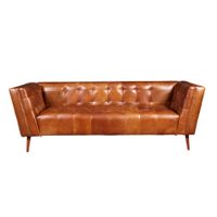 Spitfire Valiant Leather 3 Seater Sofa