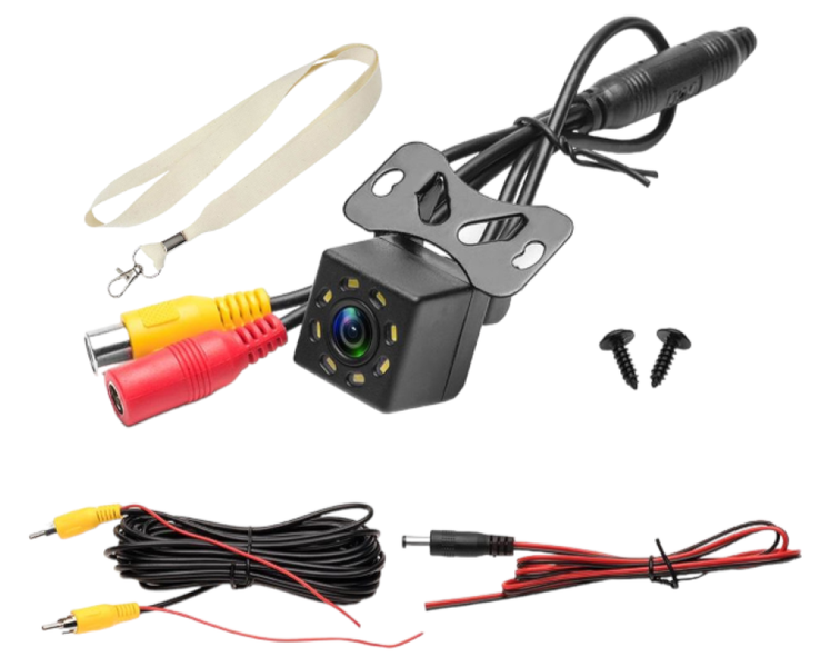 Effortlessly Reverse 8 LED Car Rear View Camera 170 Wide Angle and Lanyard