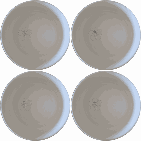 Delicate Hibiscus Flower Bowl Set of 4 - Range 3
