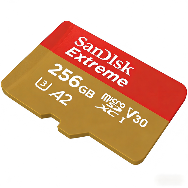 256GB Extreme microSDXC UHS-I Memory Card with Adapter - Up to 190MB/s