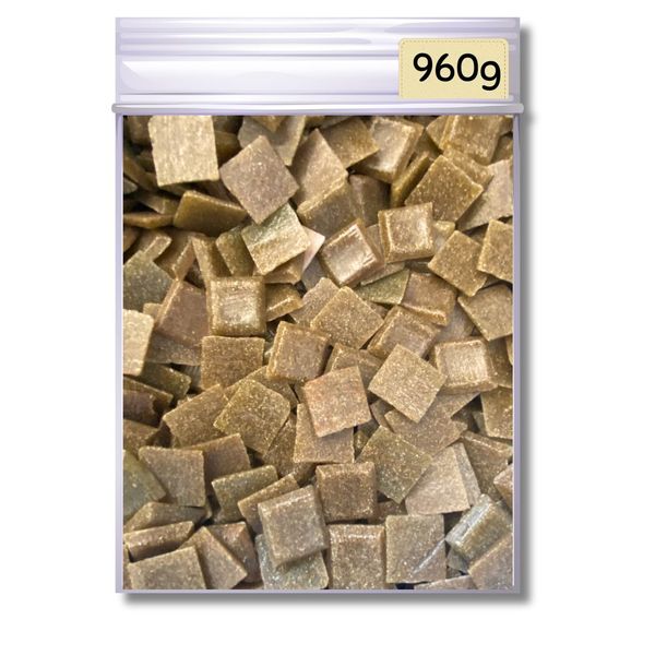 Mosaic Tiles Whole Rustic Warm Brown 960g (Small Tiles for Crafting)