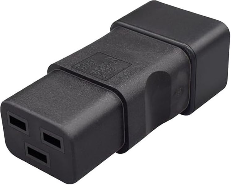 C19 To IEC C20 Power Plug Adapter