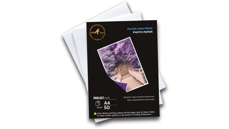 MR A TECH Double Sided Matte Paper A4,230g,50 Sheet For Calendars ,Booklets
