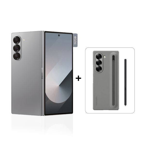 Samsung Galaxy Z Fold6 512GB 5G Smartphone - Silver Shadow + Z Fold6 Cover with S-Pen