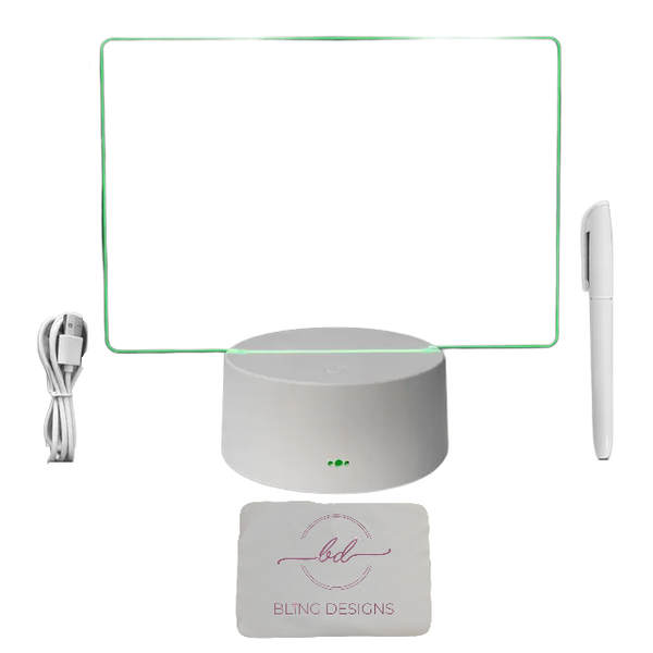 Nightlight - LED Message Board _18.5cm x 13cm (7 Colours )